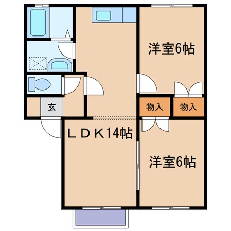 トランキル金光Cの物件間取画像